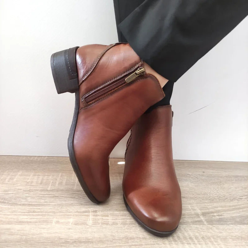 GHETE ELEGANTE DAMA PIKOLINOS W6W-8950 MARO CUERO - imagine 5
