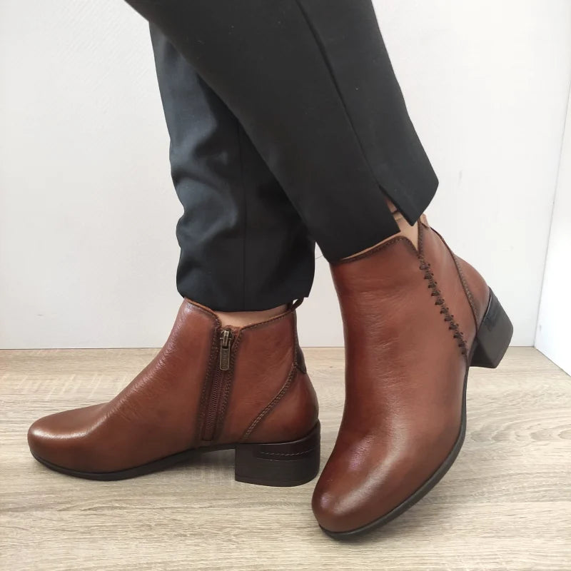 GHETE ELEGANTE DAMA PIKOLINOS W6W-8950 MARO CUERO - imagine 2