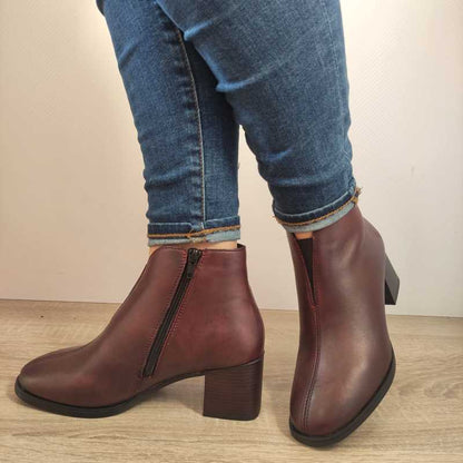 GHETE ELEGANTE DAMA REMONTE D0V81-35 BORDO