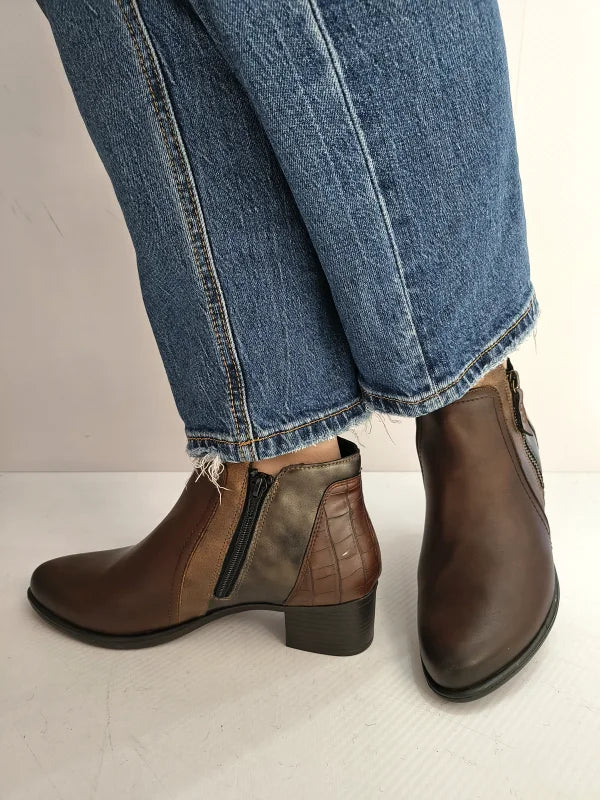 GHETE ELEGANTE DAMA REMONTE R5172-23 MARO + MARO METALIC