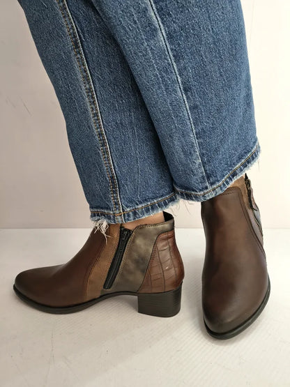 GHETE ELEGANTE DAMA REMONTE R5172-23 MARO + MARO METALIC