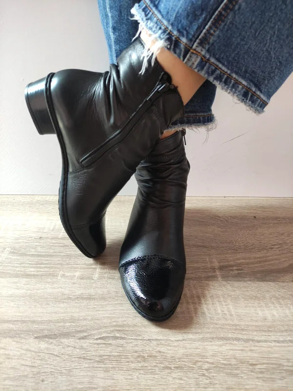 GHETE ELEGANTE DAMA RIEKER Y0773-00 NEGRE - imagine 5