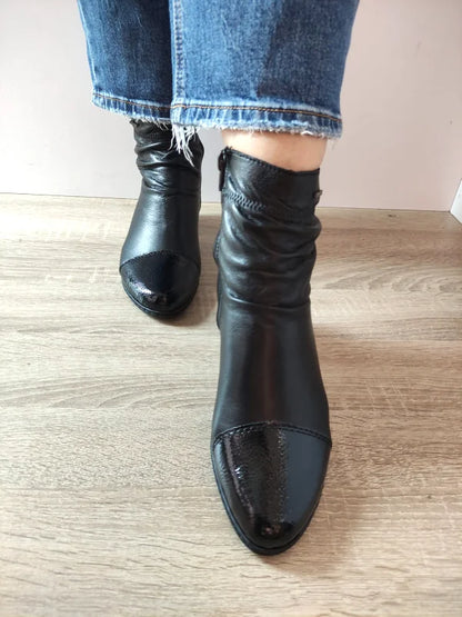 GHETE ELEGANTE DAMA RIEKER Y0773-00 NEGRE