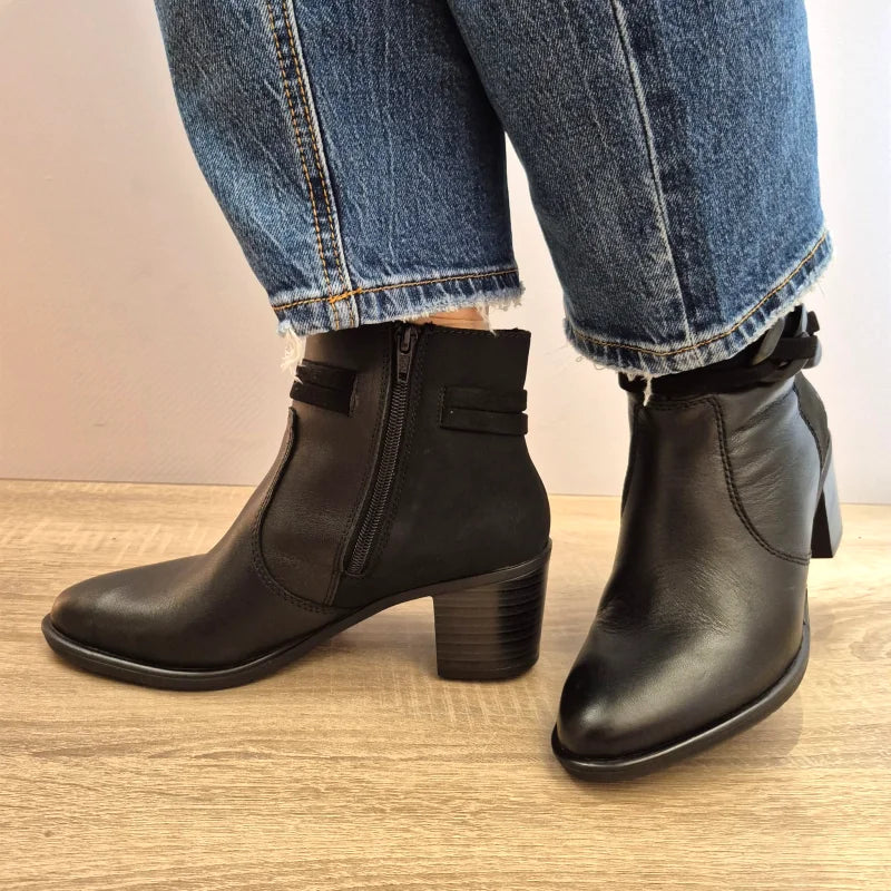 GHETE ELEGANTE DAMA RIEKER Y2066-00 NEGRE