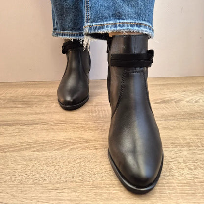 GHETE ELEGANTE DAMA RIEKER Y2066-00 NEGRE