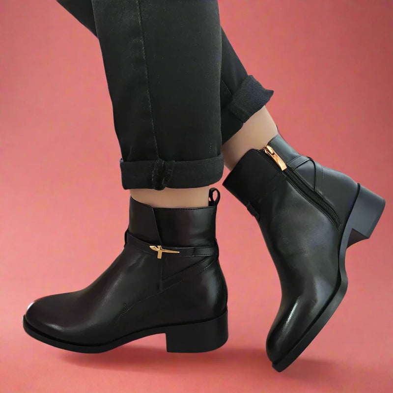 GHETE ELEGANTE DAMA TAMARIS 25321-43 NEGRE - imagine 4