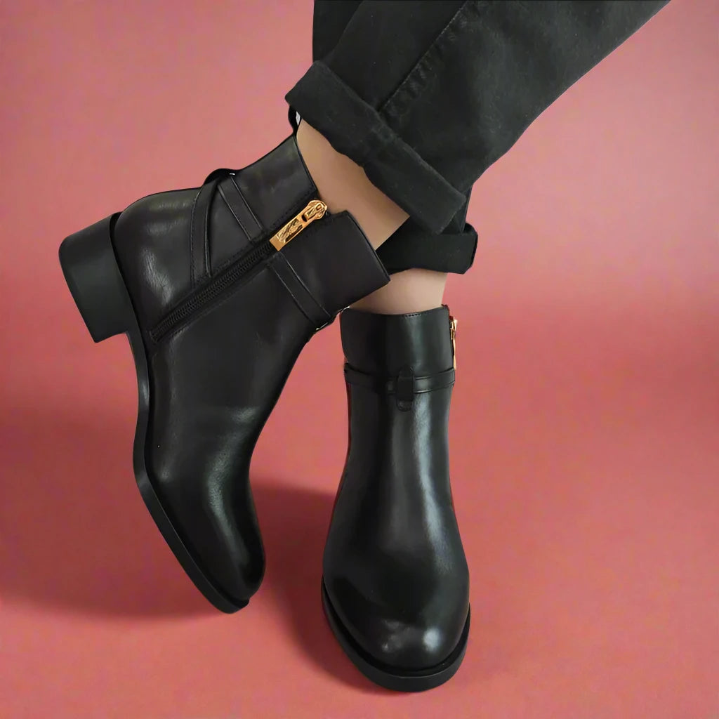 GHETE ELEGANTE DAMA TAMARIS 25321-43 NEGRE - imagine 5