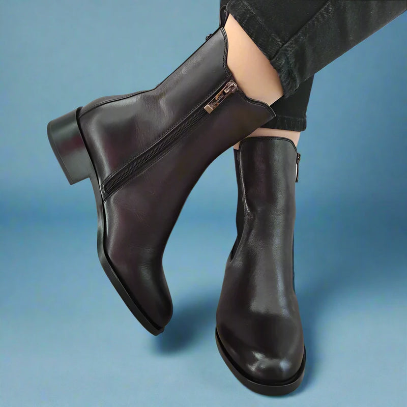 GHETE ELEGANTE DAMA TAMARIS 25332-43 MARO INCHIS MAHON - imagine 3