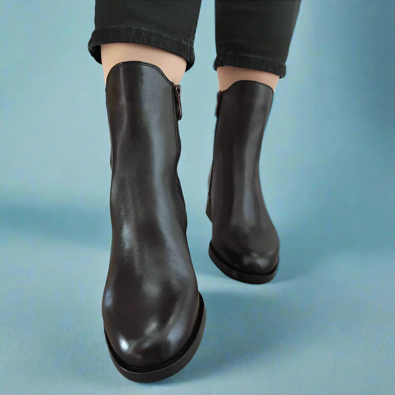GHETE ELEGANTE DAMA TAMARIS 25332-43 MARO INCHIS MAHON - imagine 5