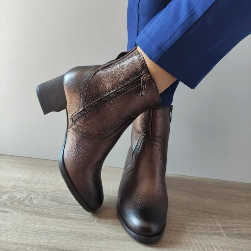 GHETE ELEGANTE DAMA TAMARIS 85309-43 MARO BRONZE - imagine 5