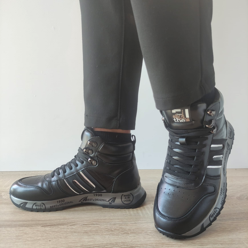 GHETE SPORT BARBATI FRANCO GERARDO 9011 NEGRE - imagine 2
