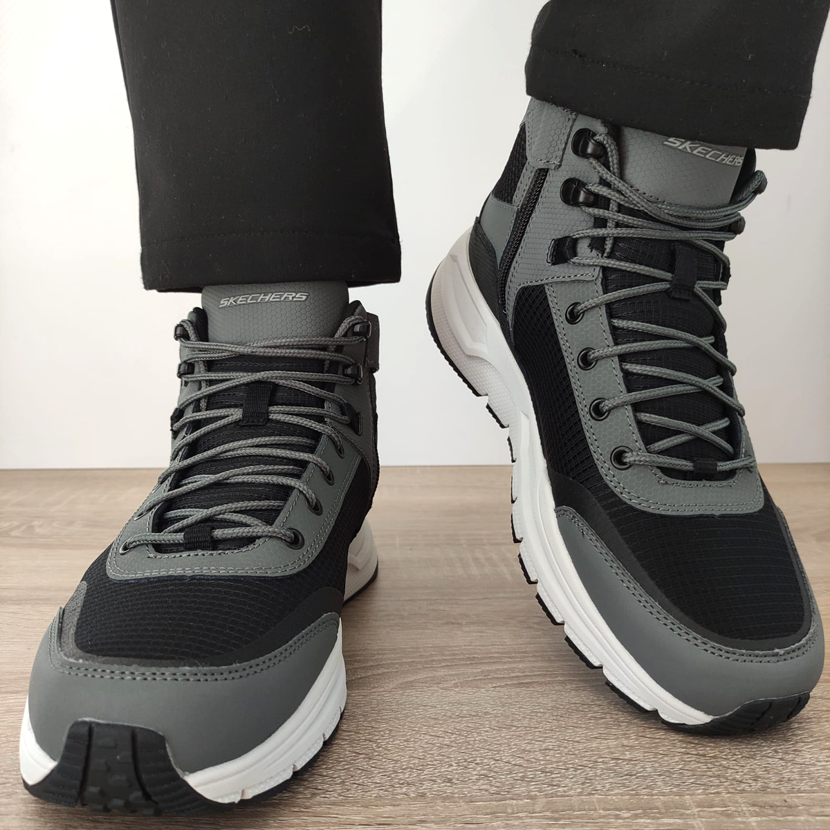 GHETE SPORT BARBATI SKECHERS 51705 GYBK - imagine 5