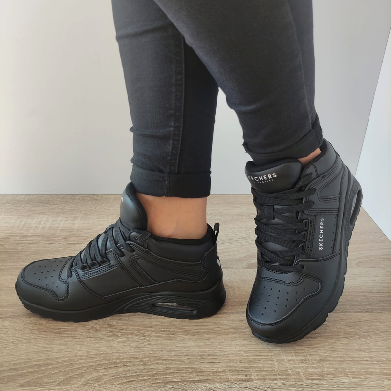 GHETE SPORT ADOLESCENTI ( DAMA / BARBATI ) SKECHERS 177099 NEGRE - imagine 3