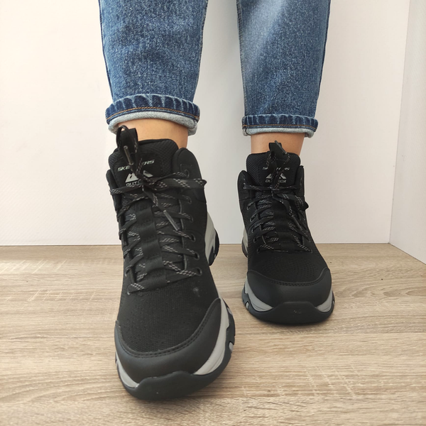 GHETE SPORT DAMĂ / BĂRBAȚI SKECHERS 180001 BKCC - imagine 5