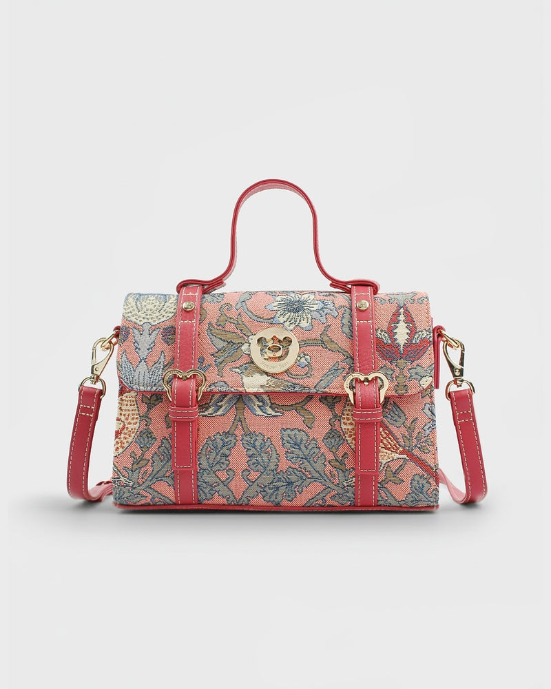 GEANTA DAMA HENNEY BEAR H-993 STRAWBERRY & BIRD PINK