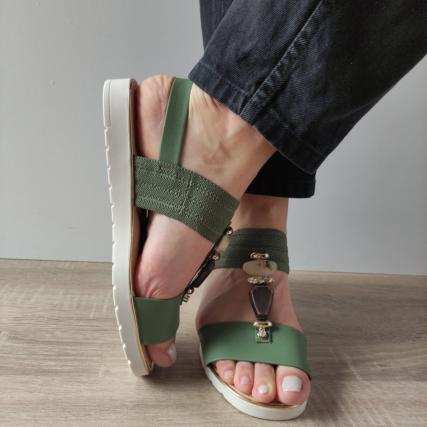 SANDALE CASUAL DAMA PASS 22454 08-S VERZI