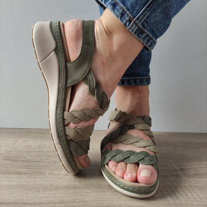 SANDALE CASUAL DAMA SUAVE 18005 AT AZORES 40-N KAKI
