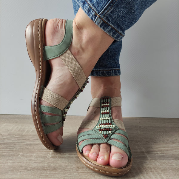 SANDALE CASUAL DAMA RIEKER 60851-52 VERNIL - imagine 5