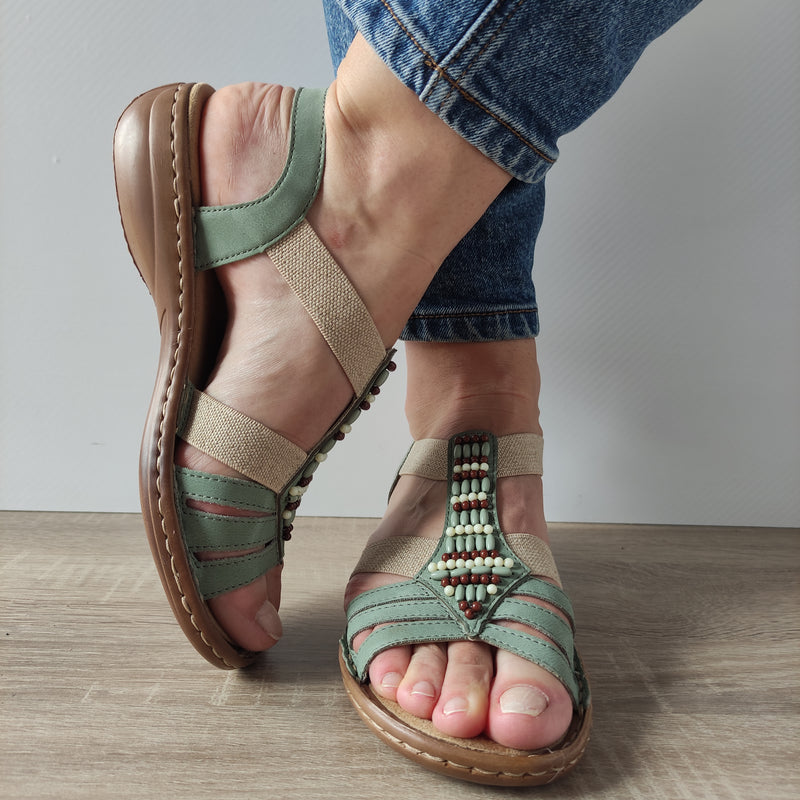 SANDALE CASUAL DAMA RIEKER 60851-52 VERNIL - imagine 5