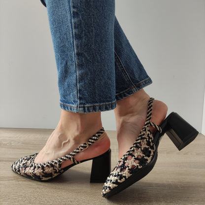 SANDALE ELEGANTE DAMA TAMARIS 29614-42 NEGRE + BEJ