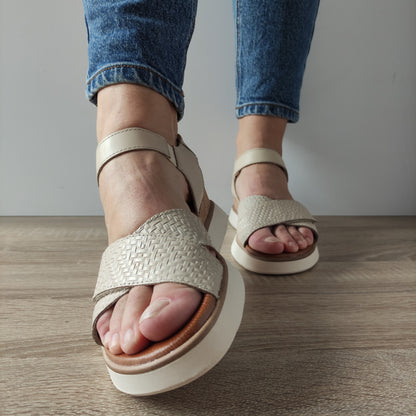 SANDALE CASUAL DAMA TAMARIS 88715-42 BEJ
