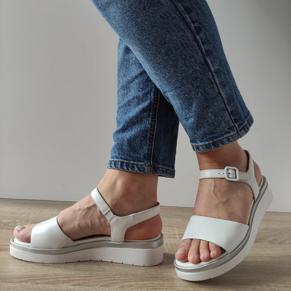 SANDALE CASUAL DAMA TAMARIS 88708-42 ALBE - imagine 5