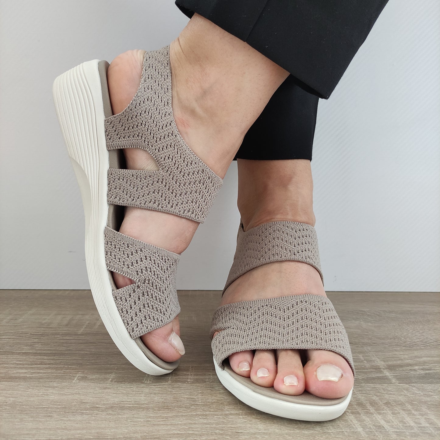 SANDALE CASUAL DAMA SKECHERS 163240 TPE