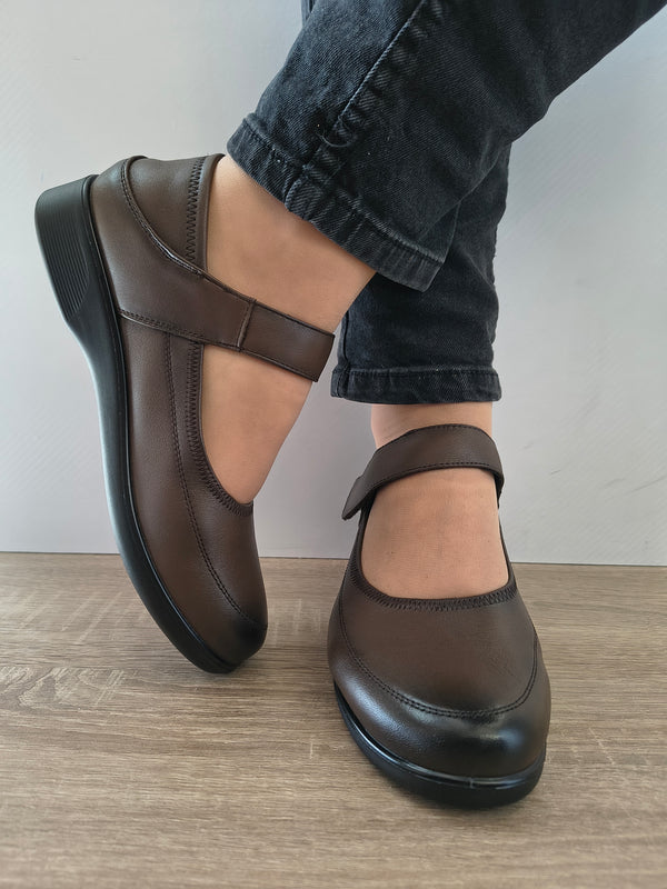PANTOFI CASUAL DAMA FORMAZIONE 6601 COFFEE - imagine 5