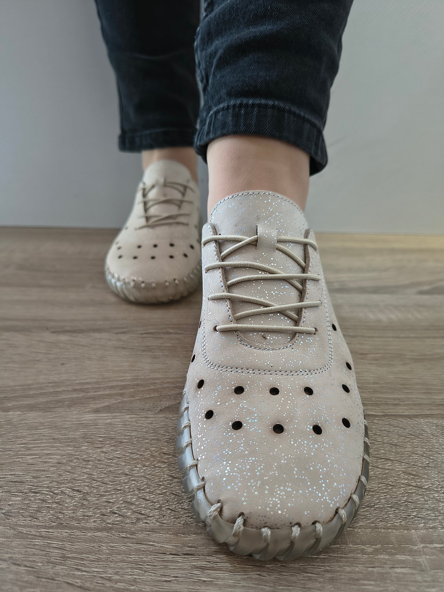 PANTOFI CASUAL DAMA BIO FLEX 023 CE-822-100 BEJ SIMLI