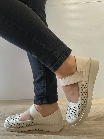 PANTOFI CASUAL DAMA FORMAZIONE 80-27 CREM