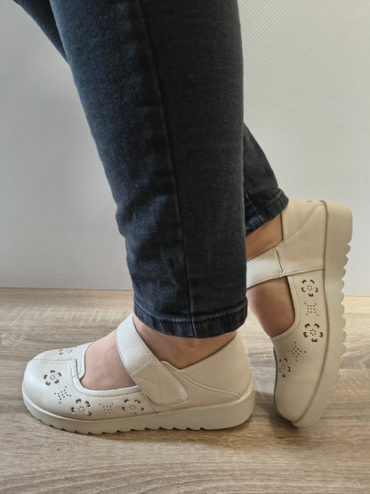 PANTOFI CASUAL DAMA FORMAZIONE 80-131 CREM