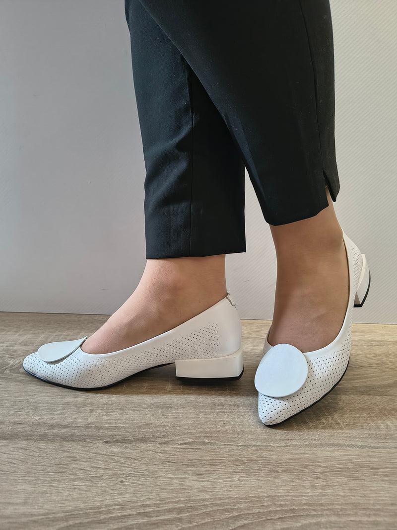 PANTOFI CASUAL DAMA DOGATI 101 874 ALB - imagine 2