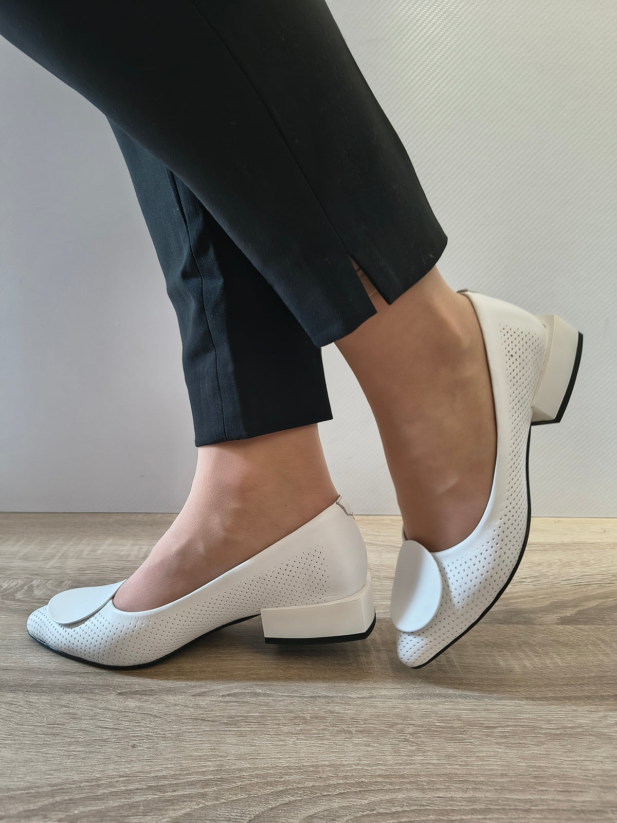PANTOFI CASUAL DAMA DOGATI 101 874 ALB - imagine 7