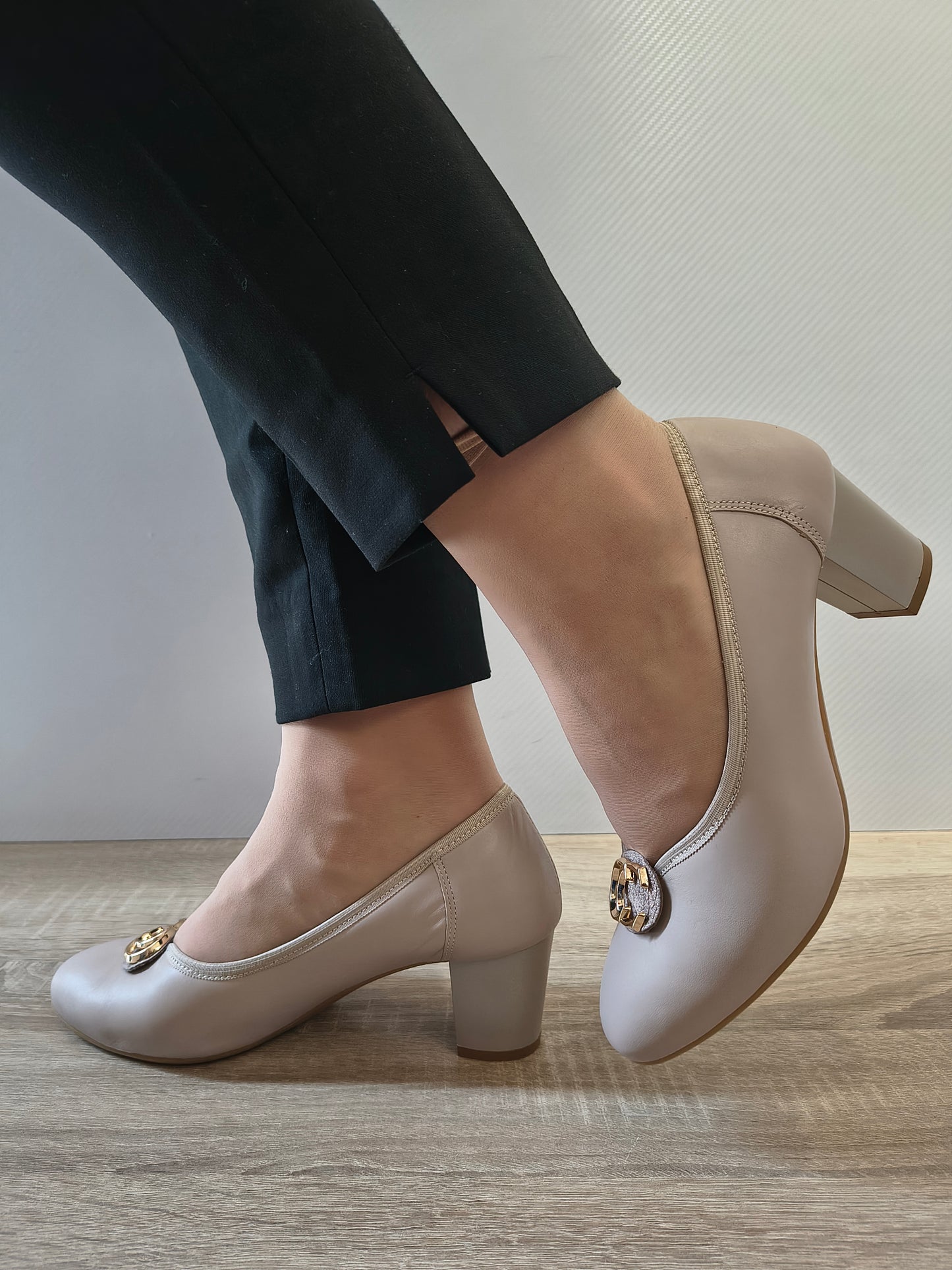 PANTOFI ELEGANTI DAMA GALANT 3073 BEJ NAPPA/1001