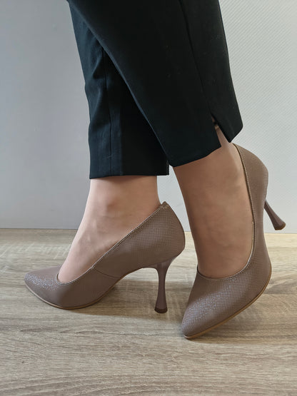 PANTOFI ELEGANTI DAMA PERLLA 3645-5 GREJ EFFECT