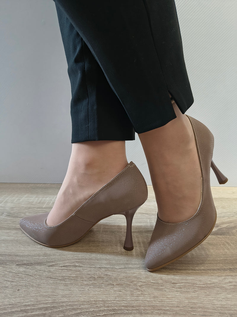 PANTOFI ELEGANTI DAMA PERLLA 3645-5 GREJ EFFECT - imagine 2