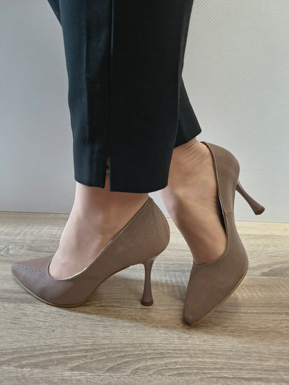 PANTOFI ELEGANTI DAMA PERLLA 3645-5 GREJ EFFECT