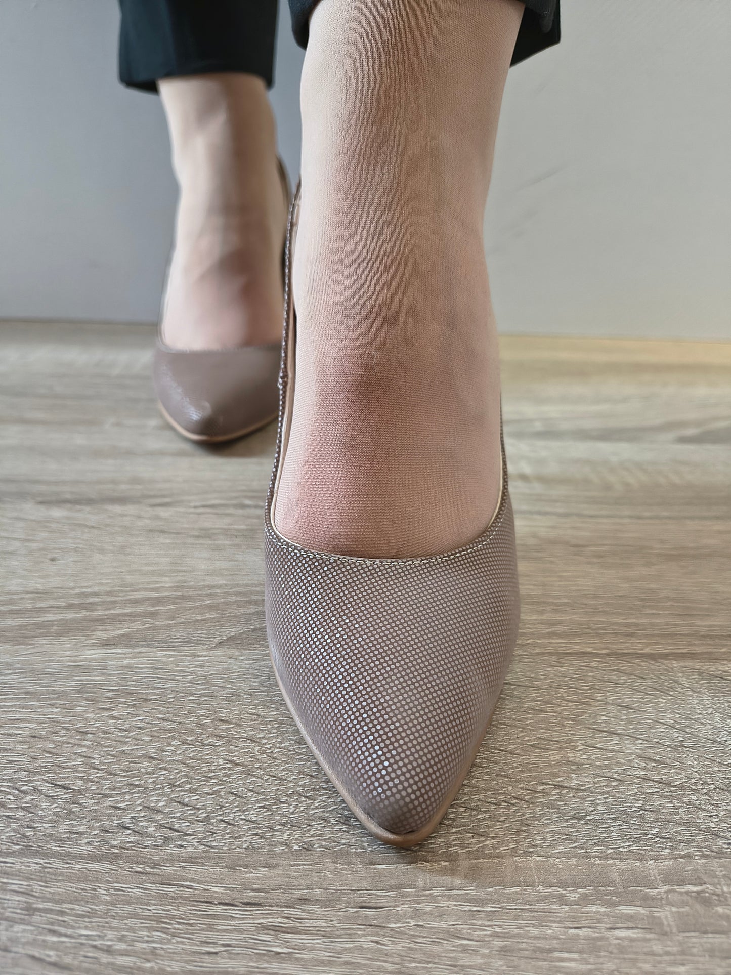 PANTOFI ELEGANTI DAMA PERLLA 3645-5 GREJ EFFECT