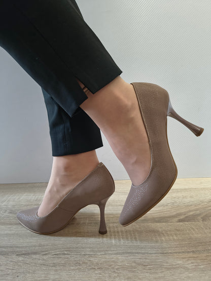 PANTOFI ELEGANTI DAMA PERLLA 3645-5 GREJ EFFECT
