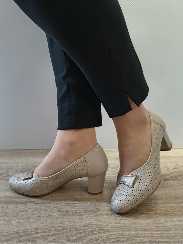 PANTOFI ELEGANTI DAMA GALANT 4068 BEJ 2004/7878 - imagine 3