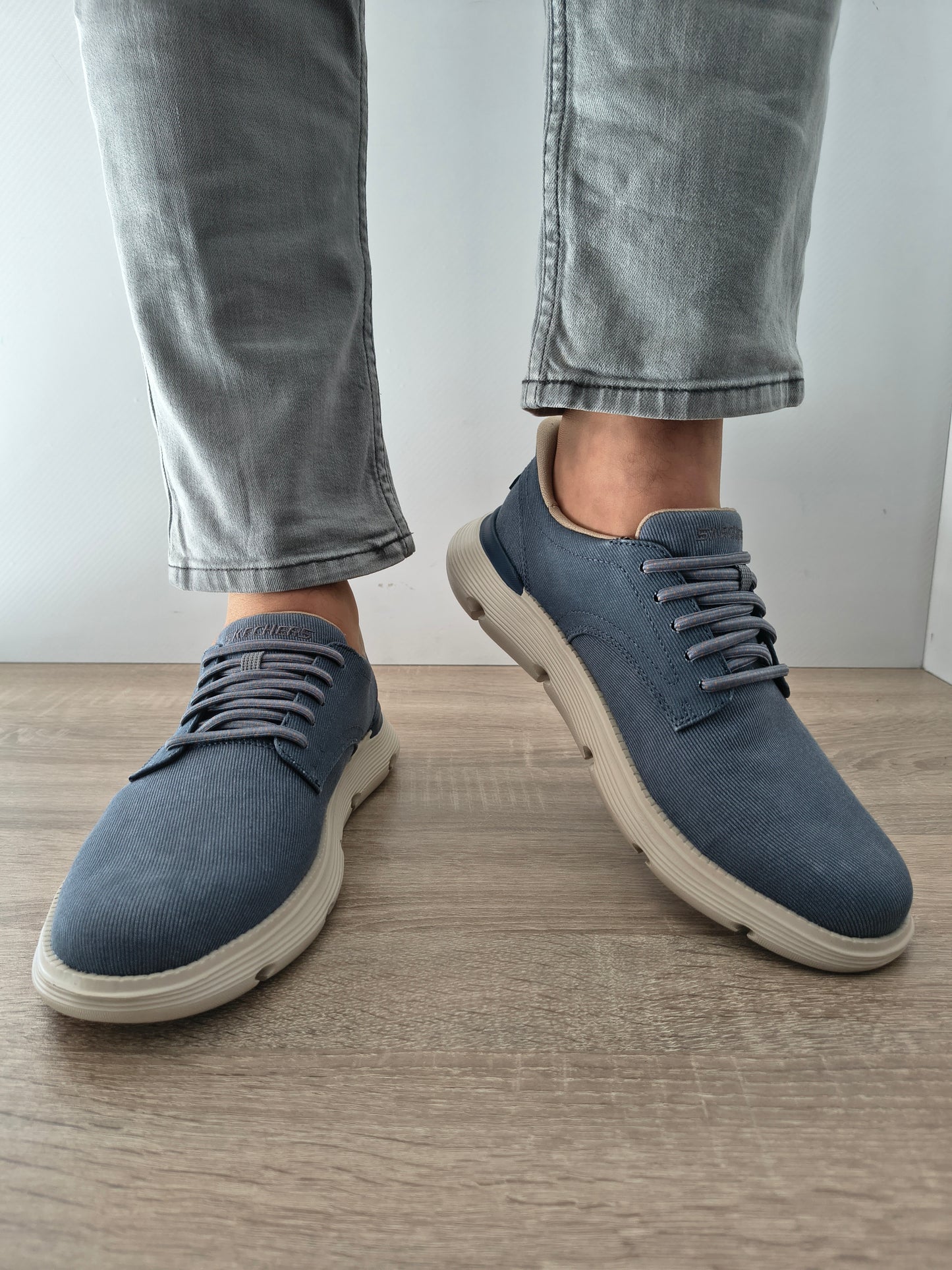PANTOFI CASUAL BARBATI SKECHERS 205352 BLU ALBASTRU