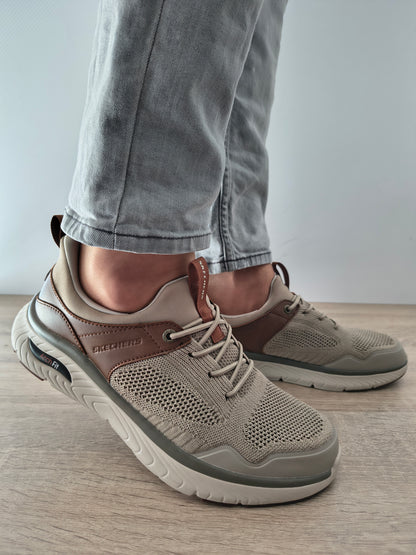 PANTOFI CASUAL BARBATI SKECHERS 205340 TPBR TAUPE