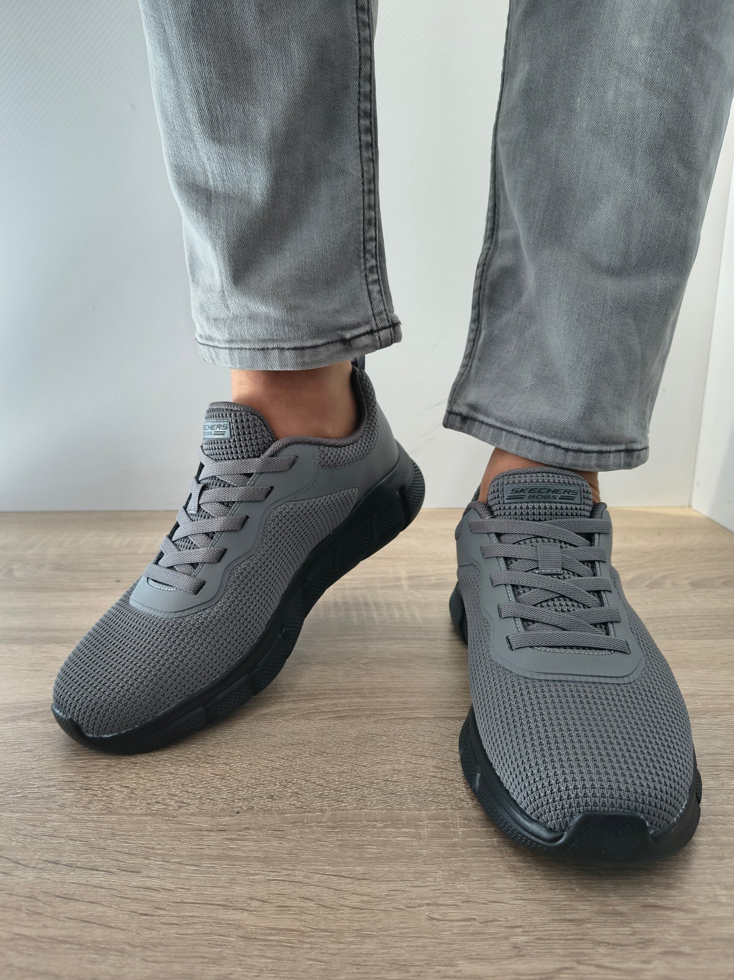 PANTOFI SPORT BARBATI SKECHERS 118112 DKGY GRI INCHIS