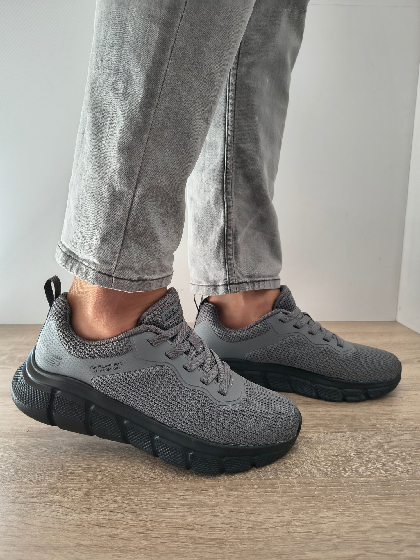 PANTOFI SPORT BARBATI SKECHERS 118112 DKGY GRI INCHIS