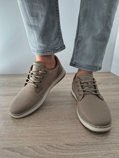 PANTOFI CASUAL BARBATI SKECHERS 205716 KHK TAUPE
