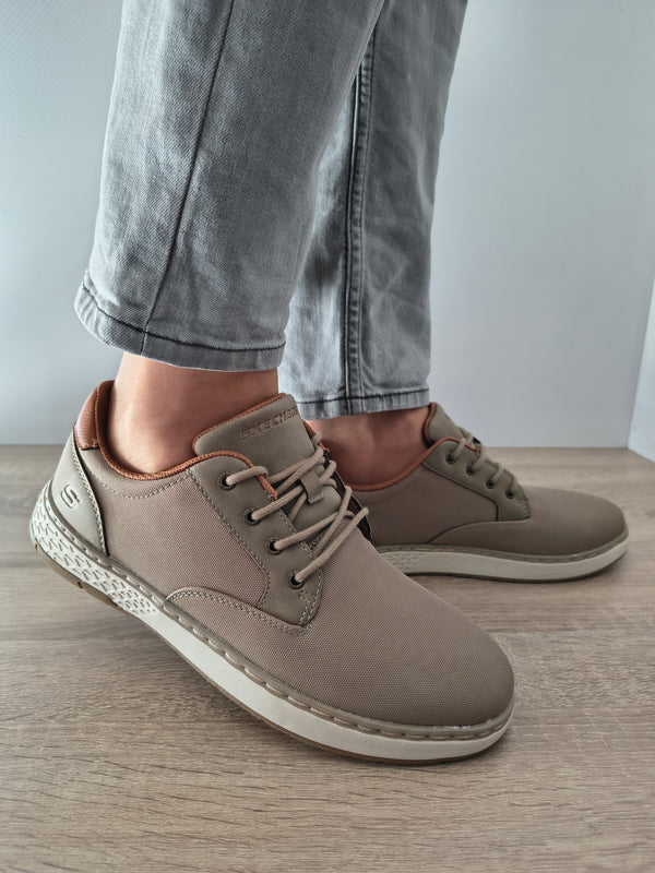 PANTOFI CASUAL BARBATI SKECHERS 205716 KHK TAUPE - imagine 3