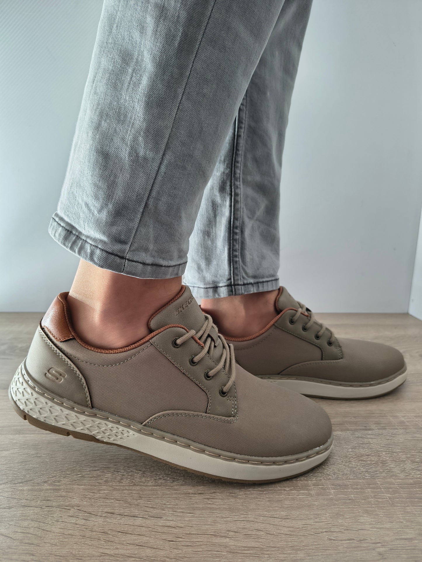 PANTOFI CASUAL BARBATI SKECHERS 205716 KHK TAUPE