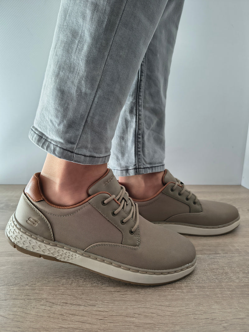 PANTOFI CASUAL BARBATI SKECHERS 205716 KHK TAUPE - imagine 2
