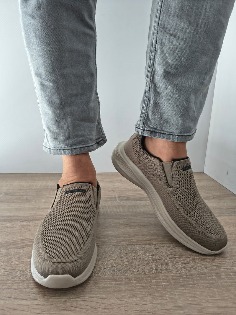 PANTOFI SPORT BARBATI SKECHERS 210791 TPE TAUPE - imagine 4