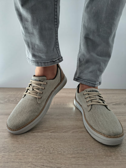 PANTOFI CASUAL BARBATI SKECHERS 205135 KHK BEJ